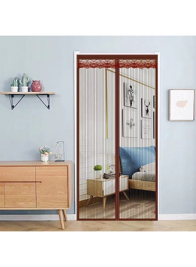 Magic Mesh Magnetic Screen Automatic Closure Door Curtain Mesh Magnet Fits Doors 100 x 210cm